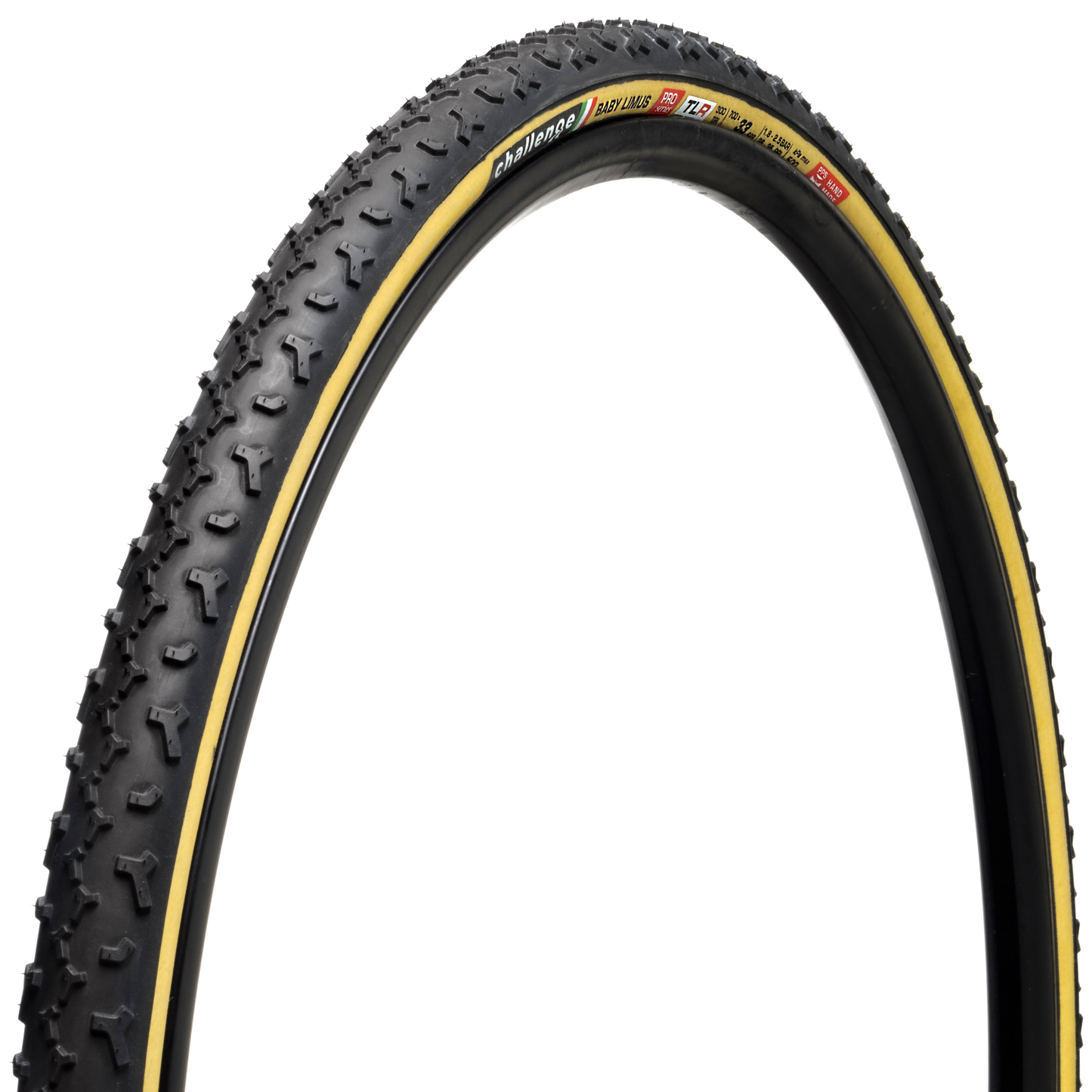 Challenge Baby Limus Handmade TLR PRO Black and Tan Tire 700 x 33