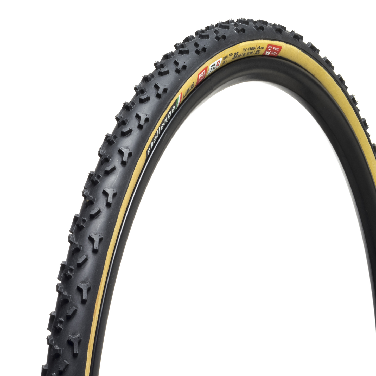 Challenge Limus Handmade TLR PRO Black and Tan Tire 700 x 33