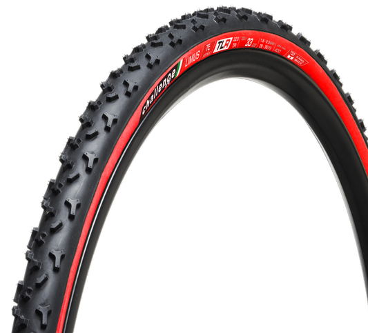 Challenge Limus Handmade TLR PRO Black and Red Tire 700 x 33