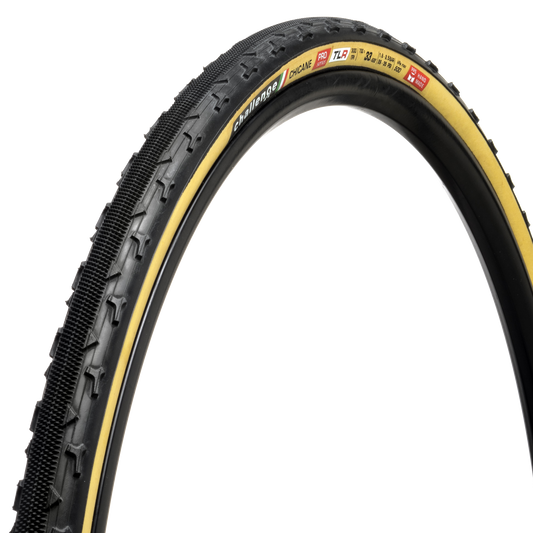 Challenge Chicane Handmade TLR PRO Black and Tan Tire 700 x 33