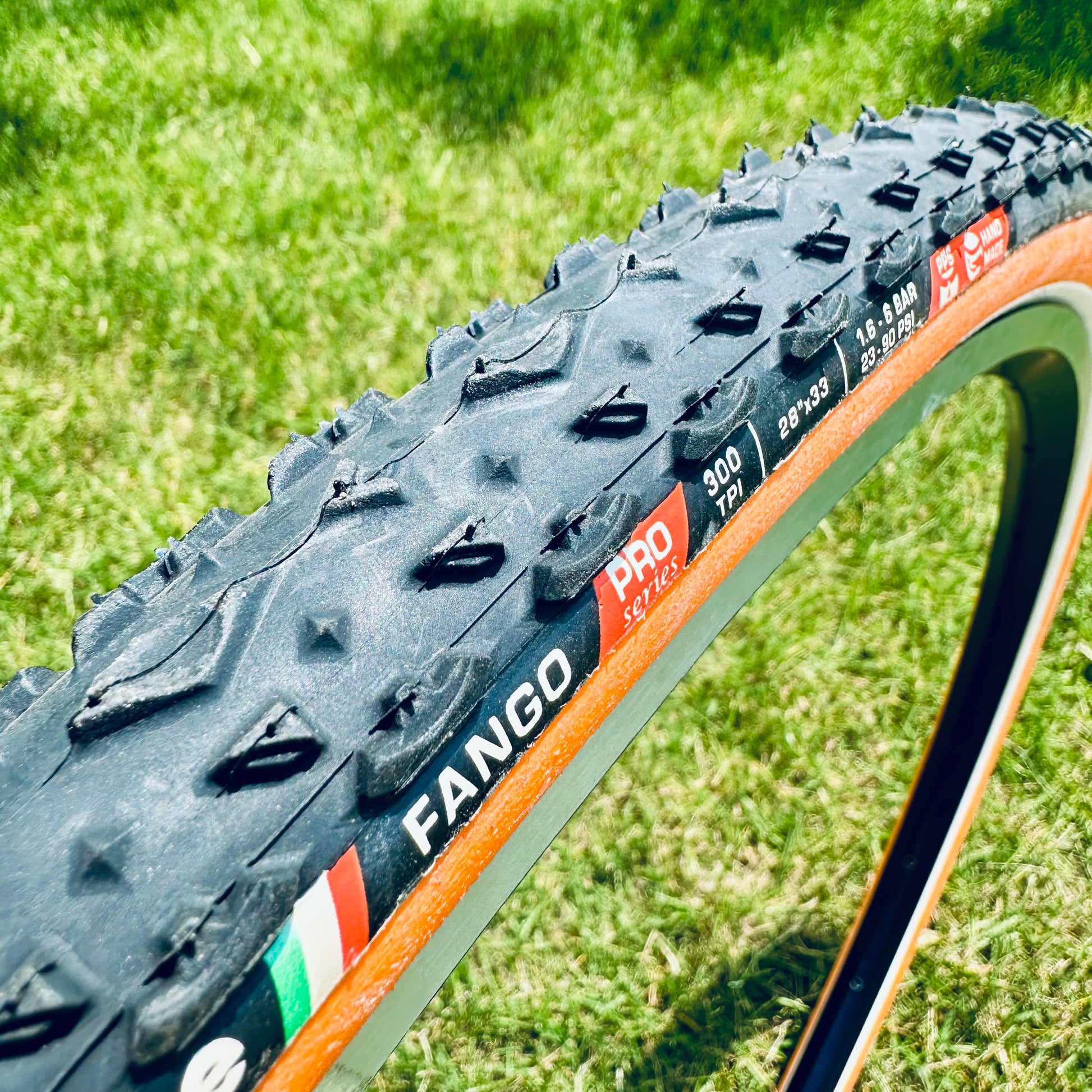 Challenge Fango Orange Team Edition Handmade Tubular Tire 700 x 33 ...
